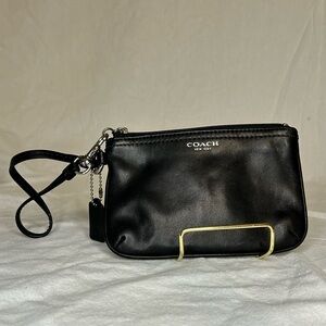 Black coach wristlet